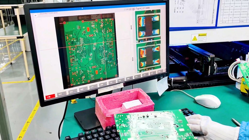 Automated optical inspection of assembled PCB boards at MG PCBA
